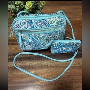 Vera Bradley crossbody and coin pouch set